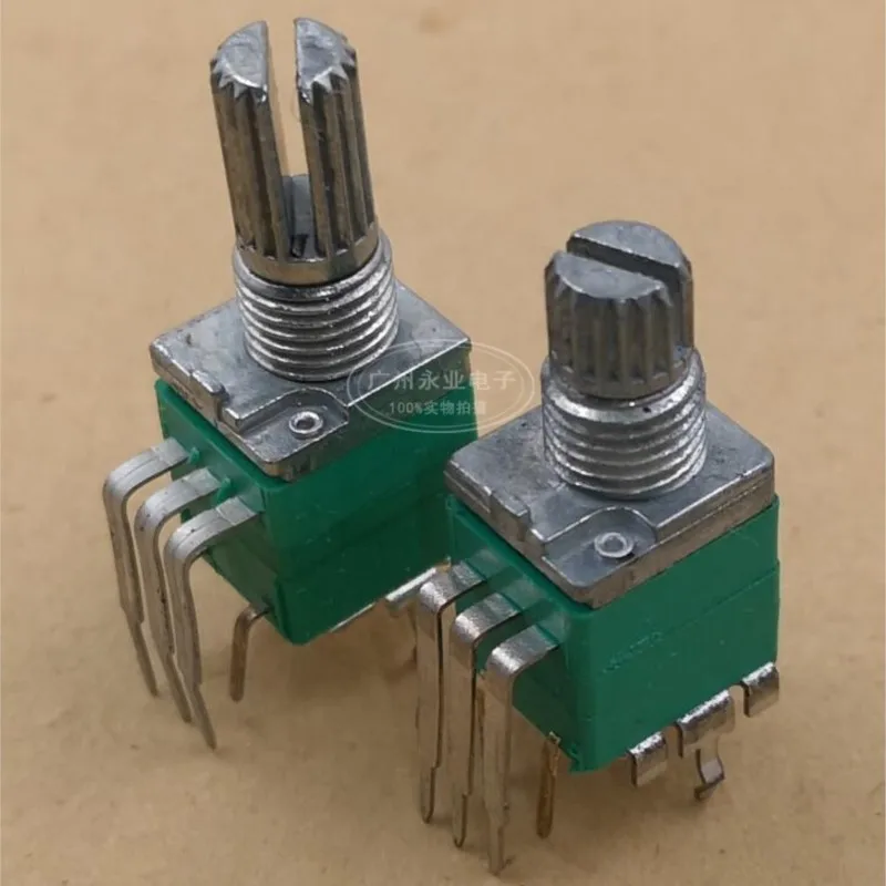 

2 шт. RK097 вертикальная изогнутая ножка одинарная с переключателем 5 футов B10K B50K прецизионный поворотный потенциометр с регулируемой громкостью