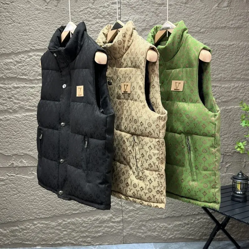 Autumn and winter new down cotton men's hooded vest trendy coat wearing casual vest