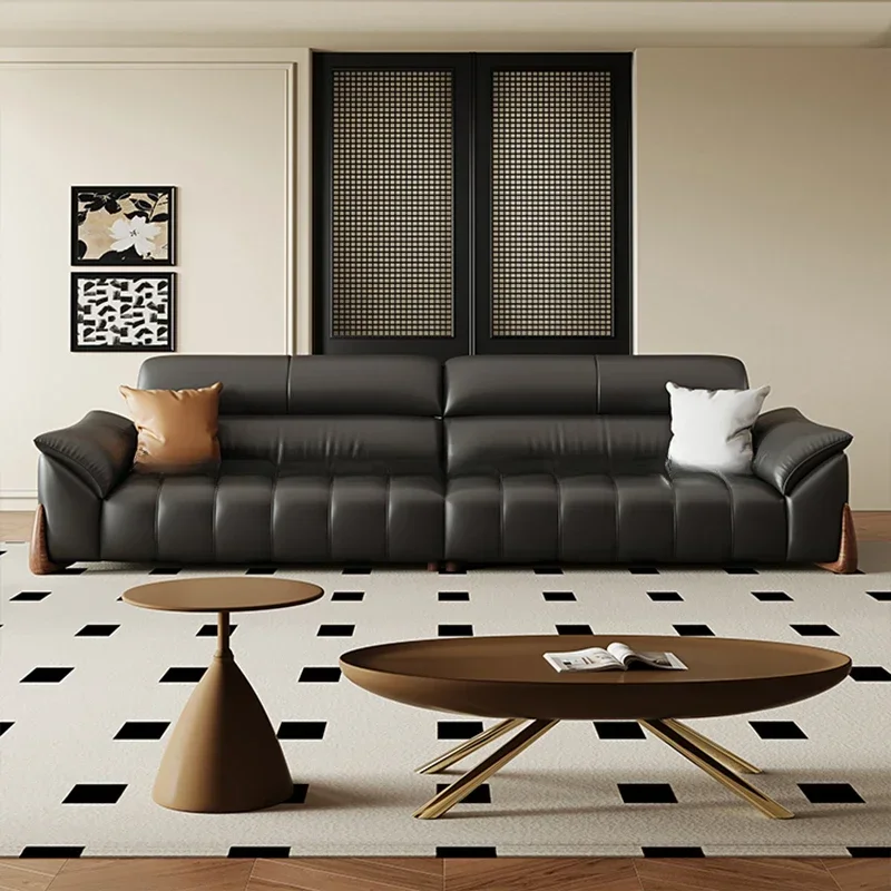 

Design Living Room Sofas Ergonomic European Modern Lounge Leather Living Room Sofas Sectional Muebles Para El Hogar Furniture
