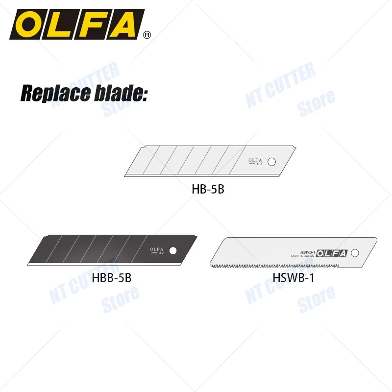 Original Japanese OLFA HSW-1 outdoor mini hand saw 25mm serrated utility knife wood/water pipe/pruning saw/model cutting/multifunctional knife saw