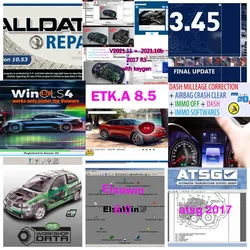 2024 sıcak Alldata oto tamir yazılımı tüm veri 10.53 + AutocomS + Delphi araba tamir + ELSAWin 6.0 + ETKA 8.3 + ATSG 2017 + canlı 2018.1