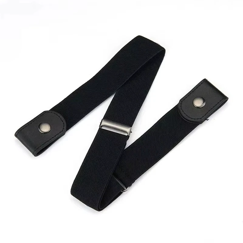 Ceinture élastique réglable pour la taille, Invisible, sans boucle, pour femmes et hommes, jean, robe, facile à utiliser, 1 pièce
