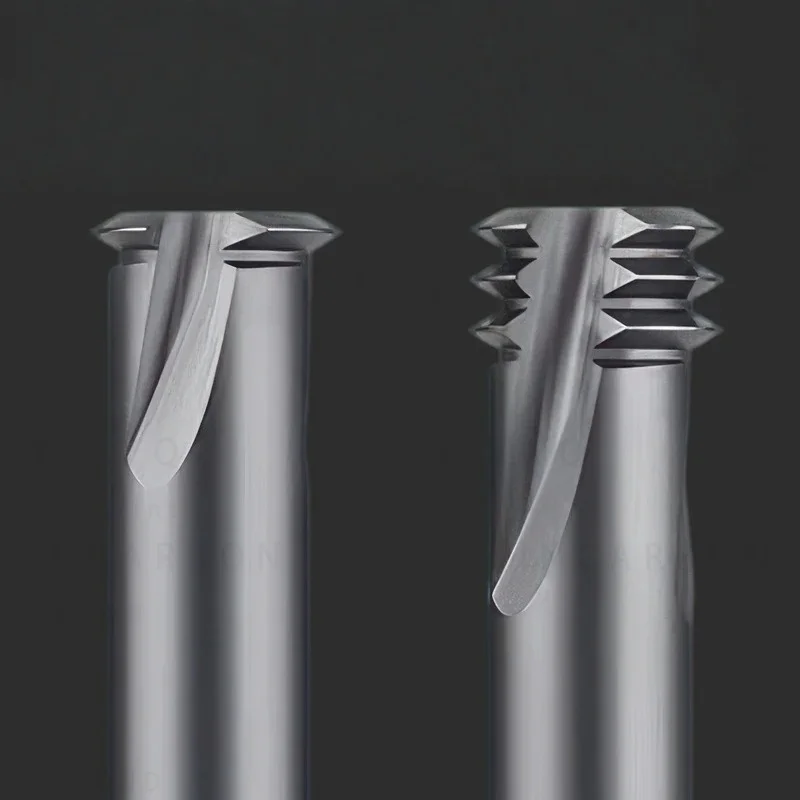 1PCS KSM High Hardness Single/Three Teeth Thread Milling Cutter Anti-vibration High Precision Tungsten CarbideMillingTool