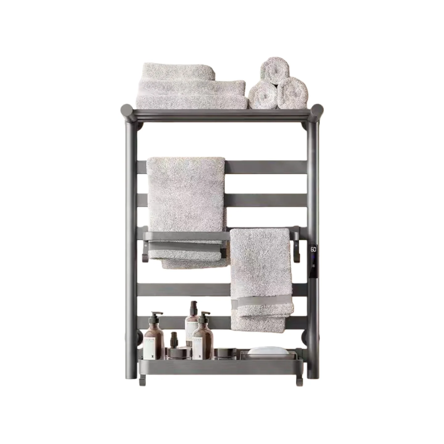 

2026 Smart Bathroom Towel Dryer Heater Rack - Wall-Mounted Space Aluminum Radiator Warmer