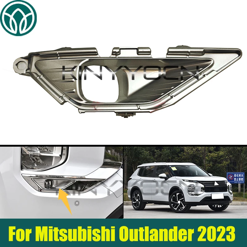 

Front Bumper Fog Lamp Cover For Mitsubishi Outlander 2023 Bumper Fog Lamp Cover Trim