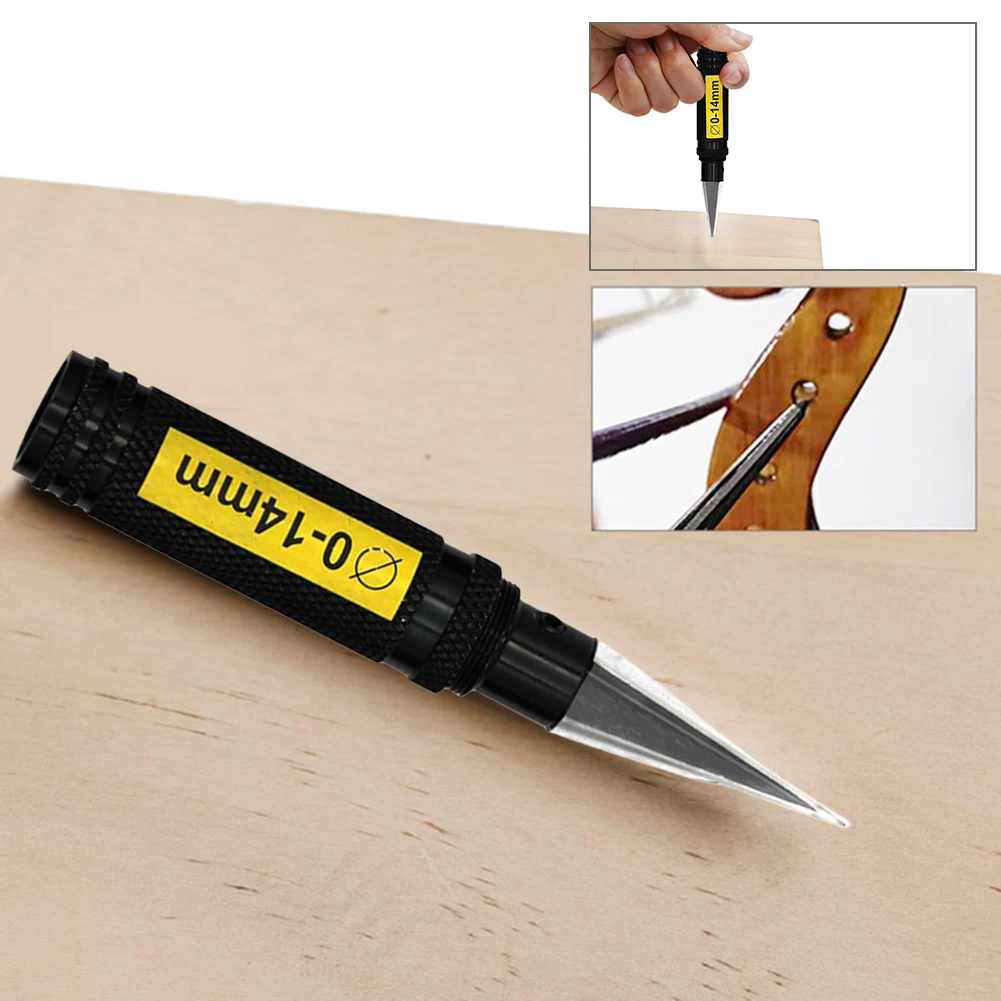 

0-14mm Expanding Reamer with Sleeve Car Shell Scissors Head Bevel Design Reaming Knife Drill Tool for RC Car Ship Aircraft Model