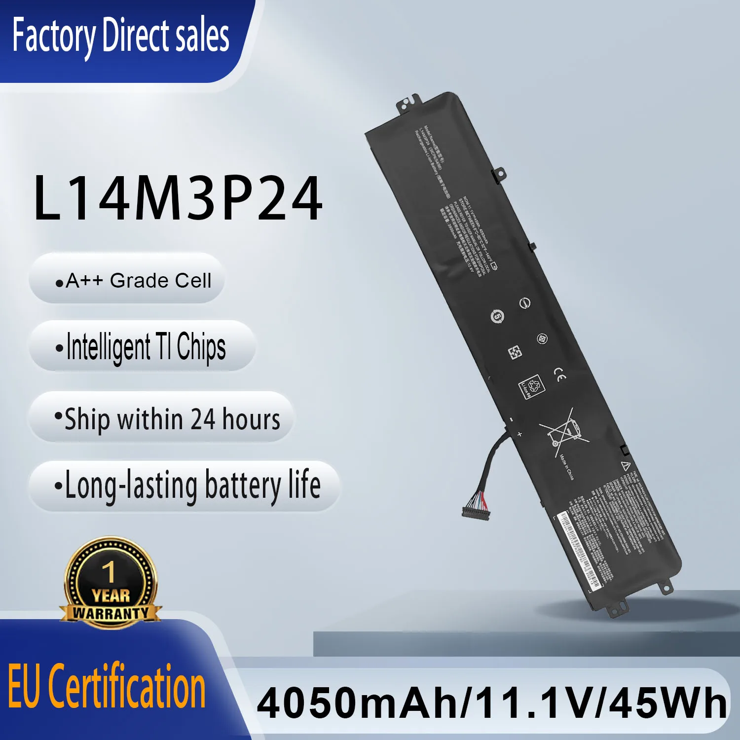 

Новый аккумулятор L14M3P24 для ноутбуков Lenovo IdeaPad Y700-14ISK, 700-17ISK, Legion Y520-15IKBA, Y520-15IKBM серии, L14S3P24, 5B10H41180