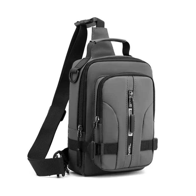 Homens anti-roubo peito saco de ombro usb carregamento crossbody pacote à prova dwaterproof água viagem sling pacote sacos do mensageiro para o sexo