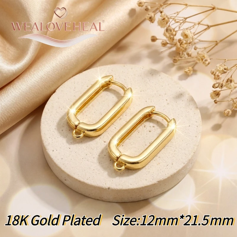 schmuckherstellung zubehör，18K Gold/Rhodium plattierte Hebelverschluss-Ohrringkomponenten, Messing-Pavé-CZ-Zirkon-Dreieckstab-Ohrhaken für DIY-Schmuckherstellung – Detail 22