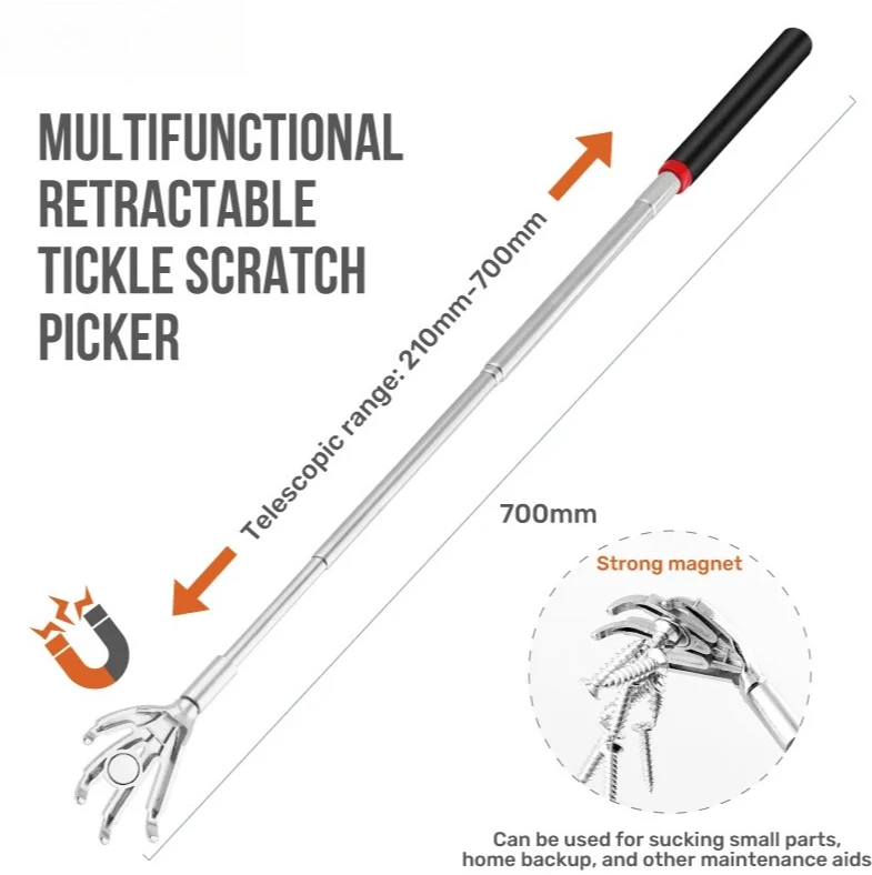 Hi-Spec Back Massage Promotion Blood Circulation Cat teasing toys Scratcher Magnetic Telescopic Retractable Itch Scratch Picker