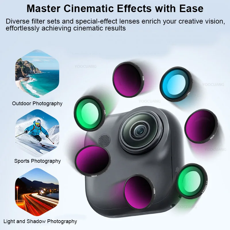 

Camera Lens Filter For insta360 go ultra UV CPL Polarizing Protective ND8 ND32 ND64 Camera Filter Accessories