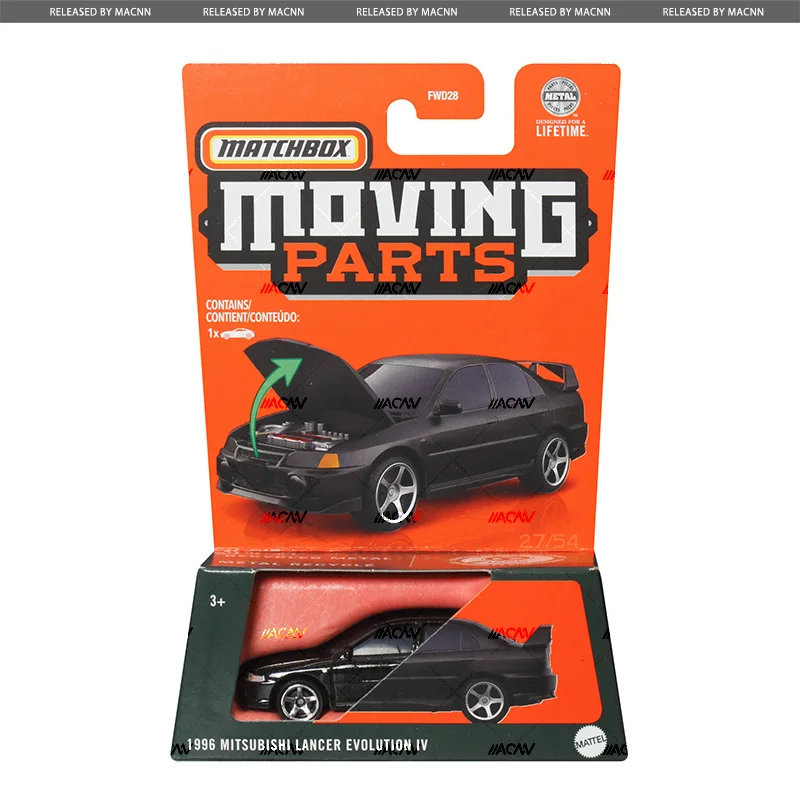 Original Matchbox Car Moving Parts 1:64 Boys Toys Diecast Ford Mustang Convertible Mitsubishi Lancer Porsche Ford Dodge Charger