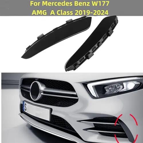 Imagen 2 del producto Alerones Laterales Delanteros para Mercedes Benz Clase A W177 AMG A180 A200 A250 A35 2019-2024, Accesorios Decorativos para Automóviles