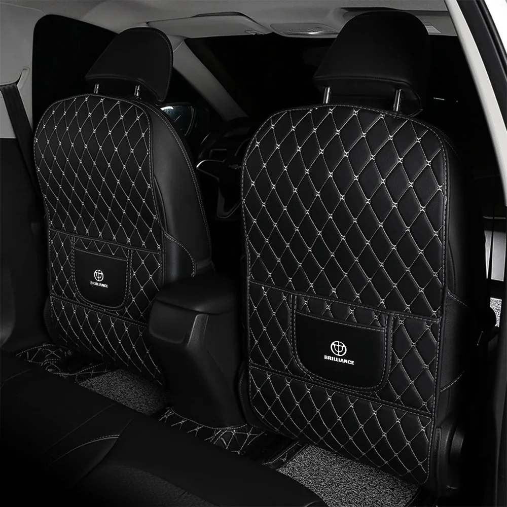 For Brilliance M2 V3 V5 H230 H320 H530 1PCS Car Anti-Kick Pad Seat Back Protector Cover Pad Auto Interior Decoration Accessories