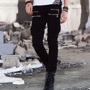 Skinny Jeans Denim biker erkekler pist sıkıntılı ınce elastik Adam, Hip-Hop, askeri yeşil pantolon, motosiklet, marka yeni skinny jeans yeşil erkeklerin en büyük satışlarından 12'si - №7