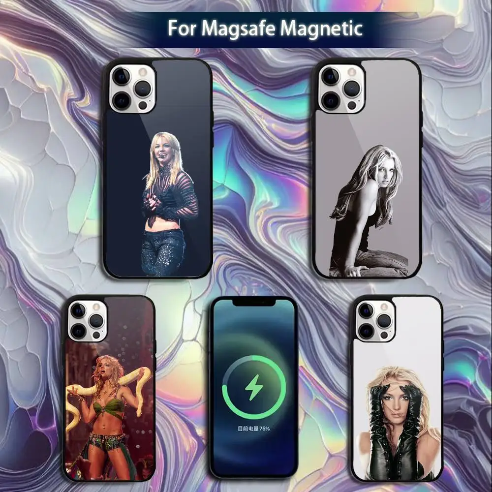 

Singer B-Britney S-Spears Phone Case For iPhone 16e,16,15,14,13,12,11,Plus,Pro,Max,Mini Magsafe Magnetic Wireless Charging