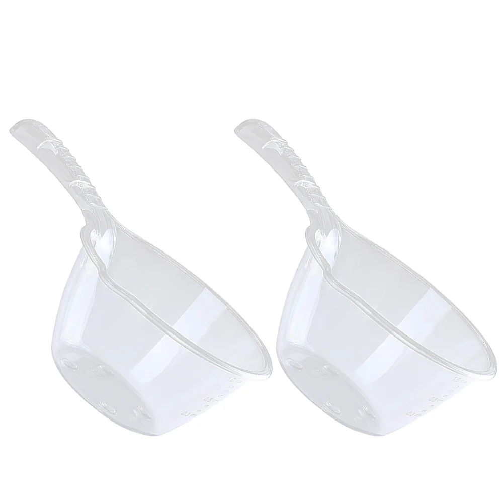 

Long Handle Water Scoop Ladle Large Capacity Kitchen Tool Reusable PET Material Vegetable Fruit Washer