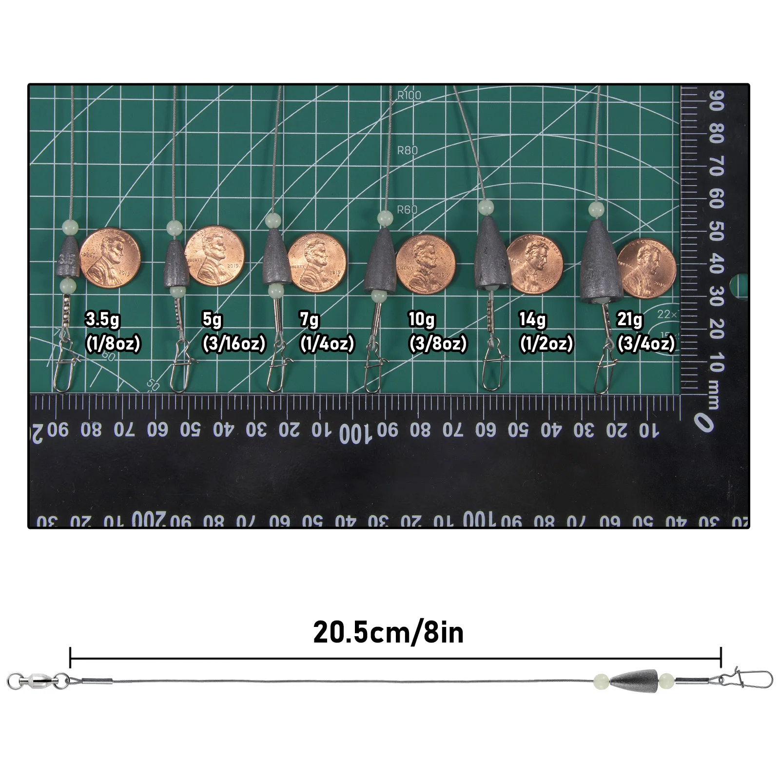 10pcs Carolina Rig Anti-bite F - Snell Fishing Rig recensione e prezzo