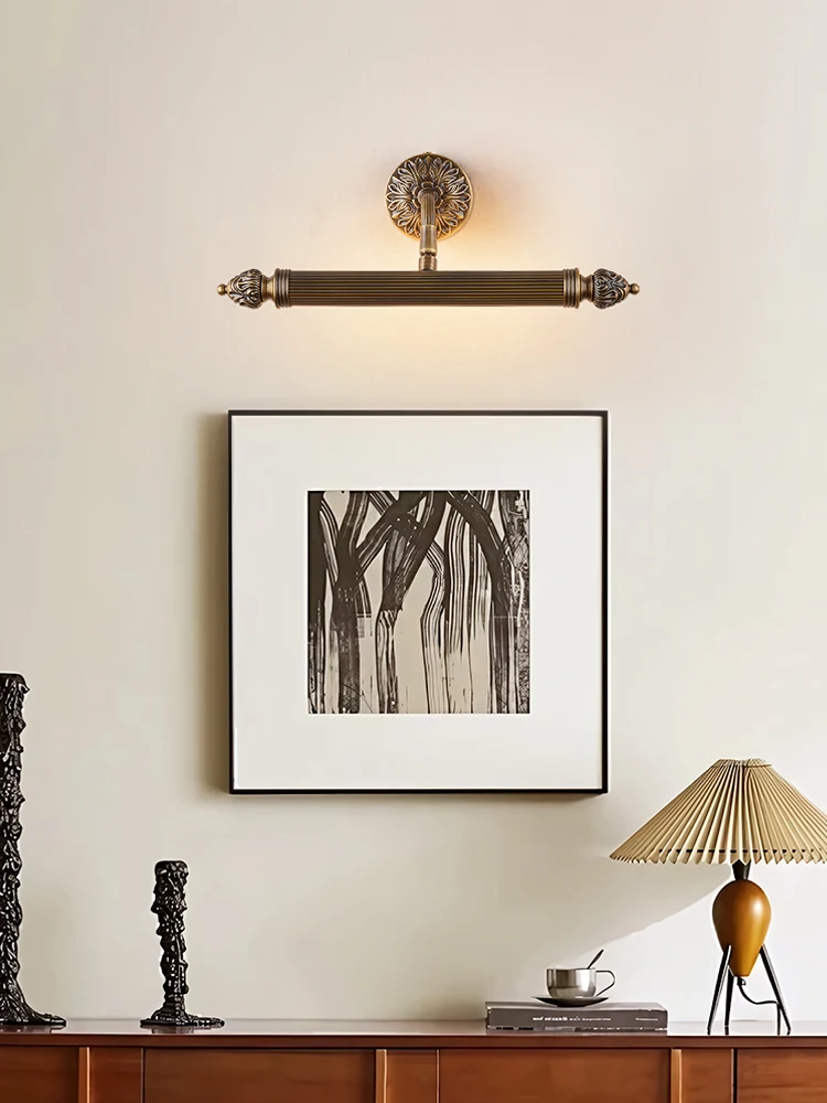French retro photo wall lamp bathroom mirror headlight hotel house fill light bedroom dresser makeup lamp