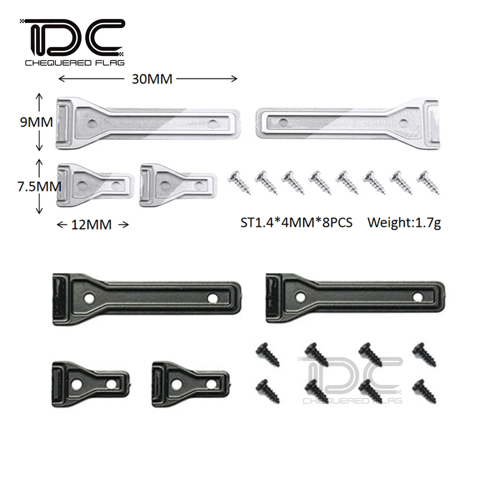 1/10 cerniera per porta posteriore in metallo per TRX4 Bronco RC accessori per aggiornamento cingolato per auto parti 92076-4 Carro Control Remoto