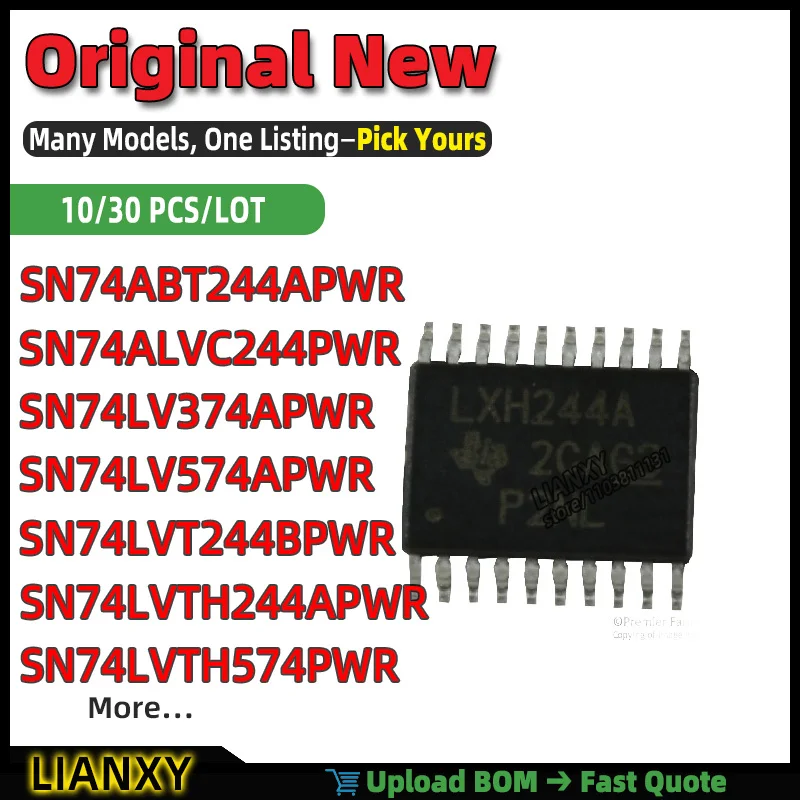 SN74ALVC244PWR SN74LVTH244APWR SN74LVT244BPWR SN74LVTH574PWR SN74ABT244APWR SN74LV574APWR SN74LV374APWR SN74AHC245QPWR TSSOP-20