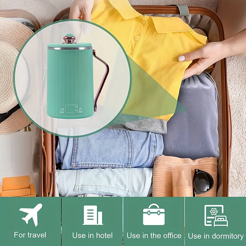 Picture 5: 450ml Portable Electric Teapot, Mini Multi-functional Electric Kettle,  4-Speed Control & Keep Warm Function For Tea Coffee Milk