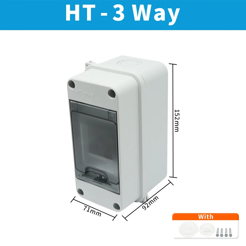 OMCH HT Serie IP65 Wasserdichte Verteilerdose ABS Elektrische Anschlussdose Outdoor-Schutzschaltergehäuse 2-24 Wege