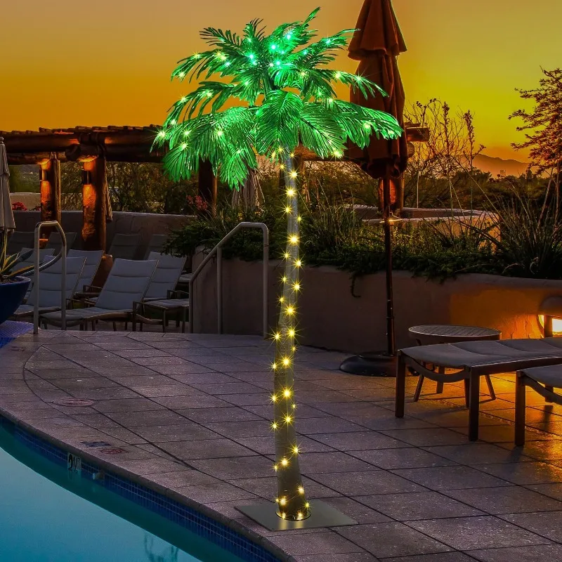 JT-DC240V0250-CLightshare Lighted Palm Tree, Large - ZLS7FT, 7-Feet,Green