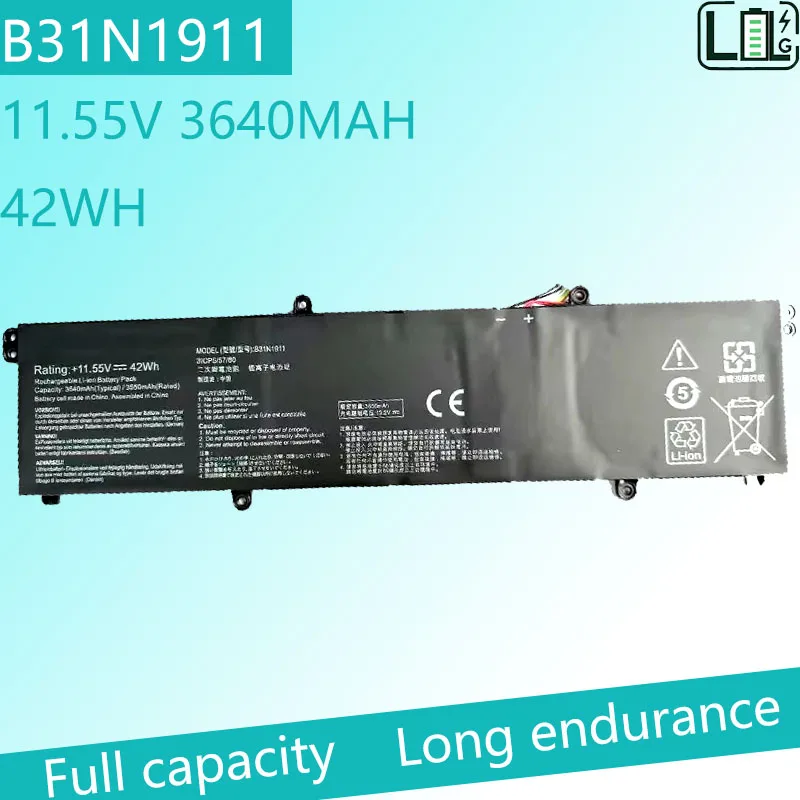 

B31N1911 C31N1911 Laptop Battery Compatible with ASUS Notebook X VivoBook Flip 14 TM420IA M413 F413 K413 Series 0B200-03580000