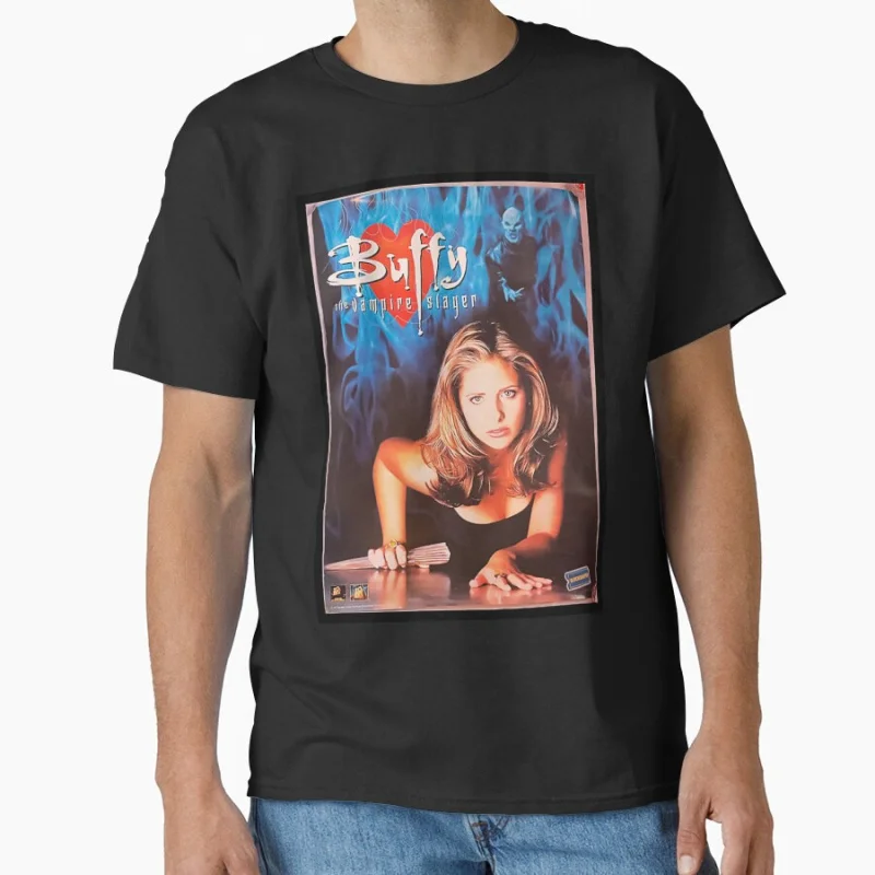 Vintage scary film The Buffy The Vampire Slayer 1 season Shorror movies Classic T-shirt for men Large size Adult Tops S-6xl