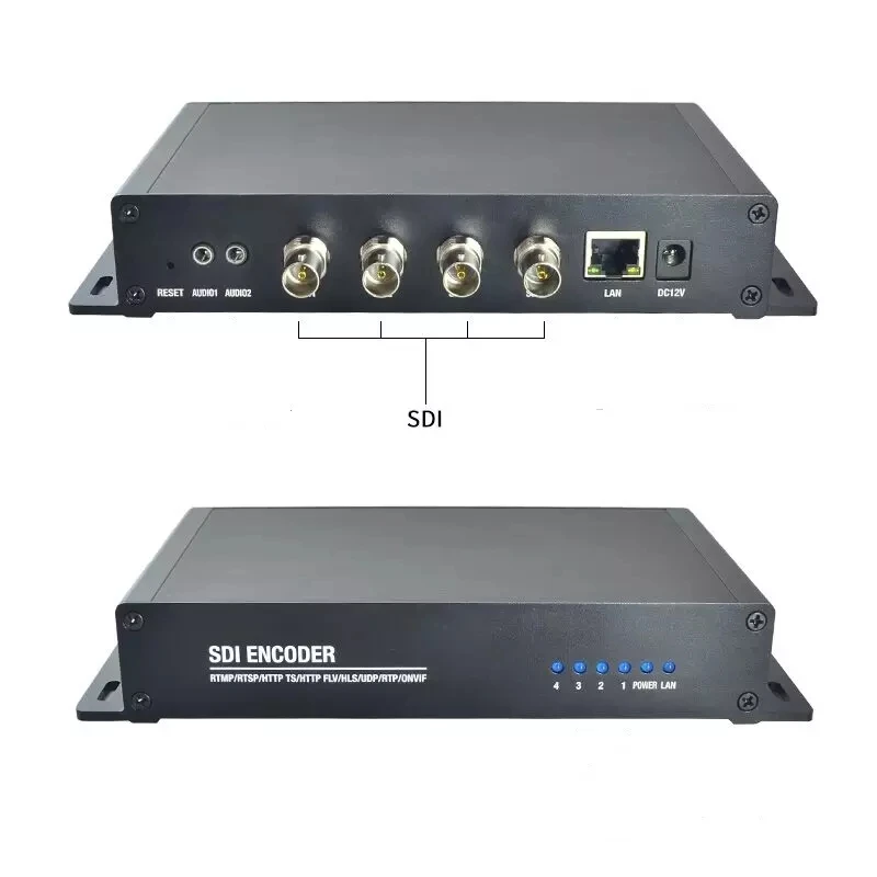 H265 HEVC H264 스트리밍 IPTV 4 채널 HD SDI TO IP SRT RTMP RTSP UDP HLS HTTP 4K 비디오 미니 디지털 인코더, 호텔 페이스 북