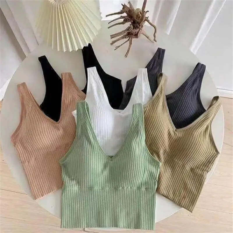 Women Sexy Sports Bra Tops For Gym Top Fitness Yoga Female Pad Sportswear Vest Tank Tops Sport Push Up Sports Bras Underwear