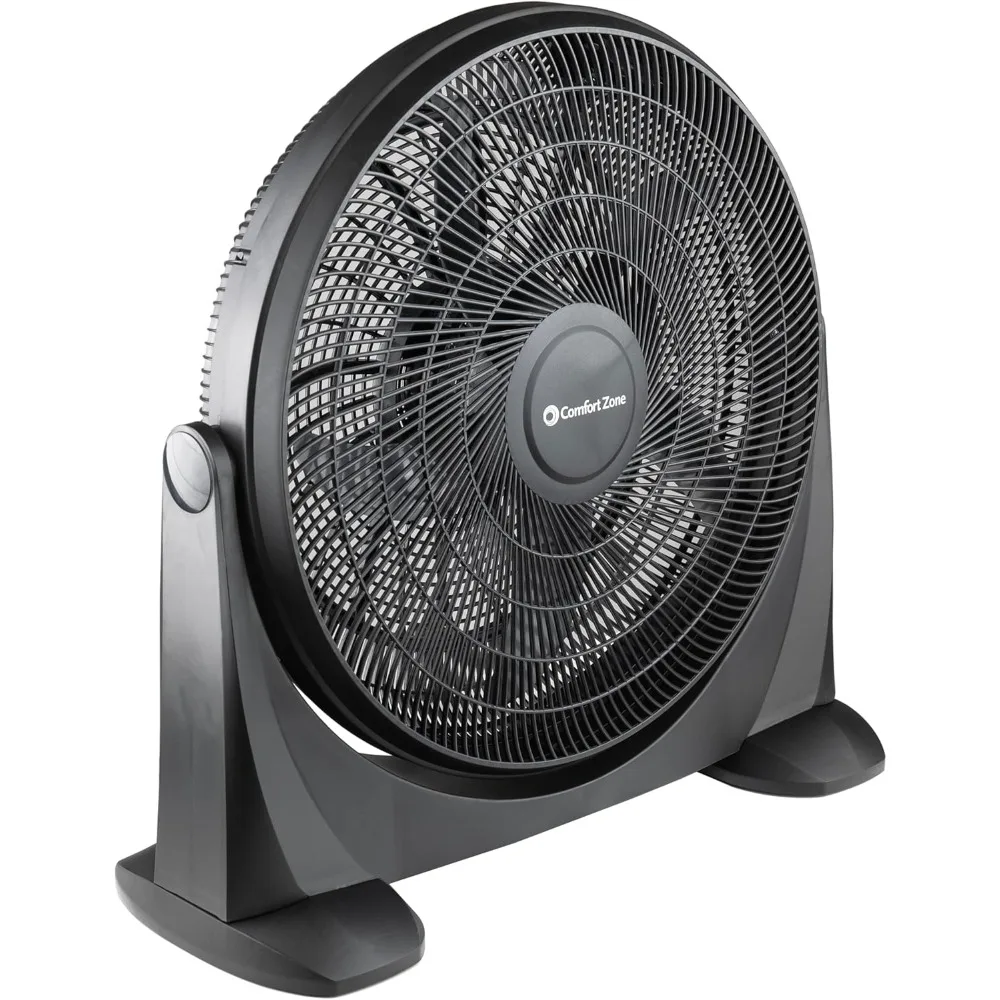 

High Velocity Floor Fan with 180 Degree Adjustable Tilt, 20 inch, 3 Speed, Ideal for Home, Bedroom, & Office,ENHANCED STABILITY