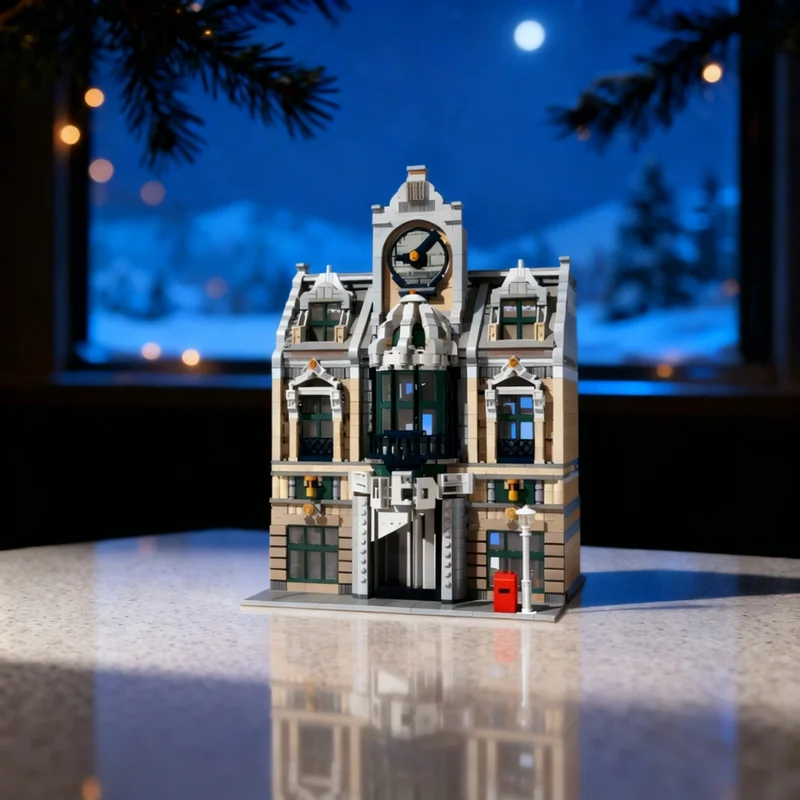 

2069pcs MOC Grand Emporium Modular Streetscape Model Building Blocks DIY Gift Creative Collectible Display Decor Premium Adult