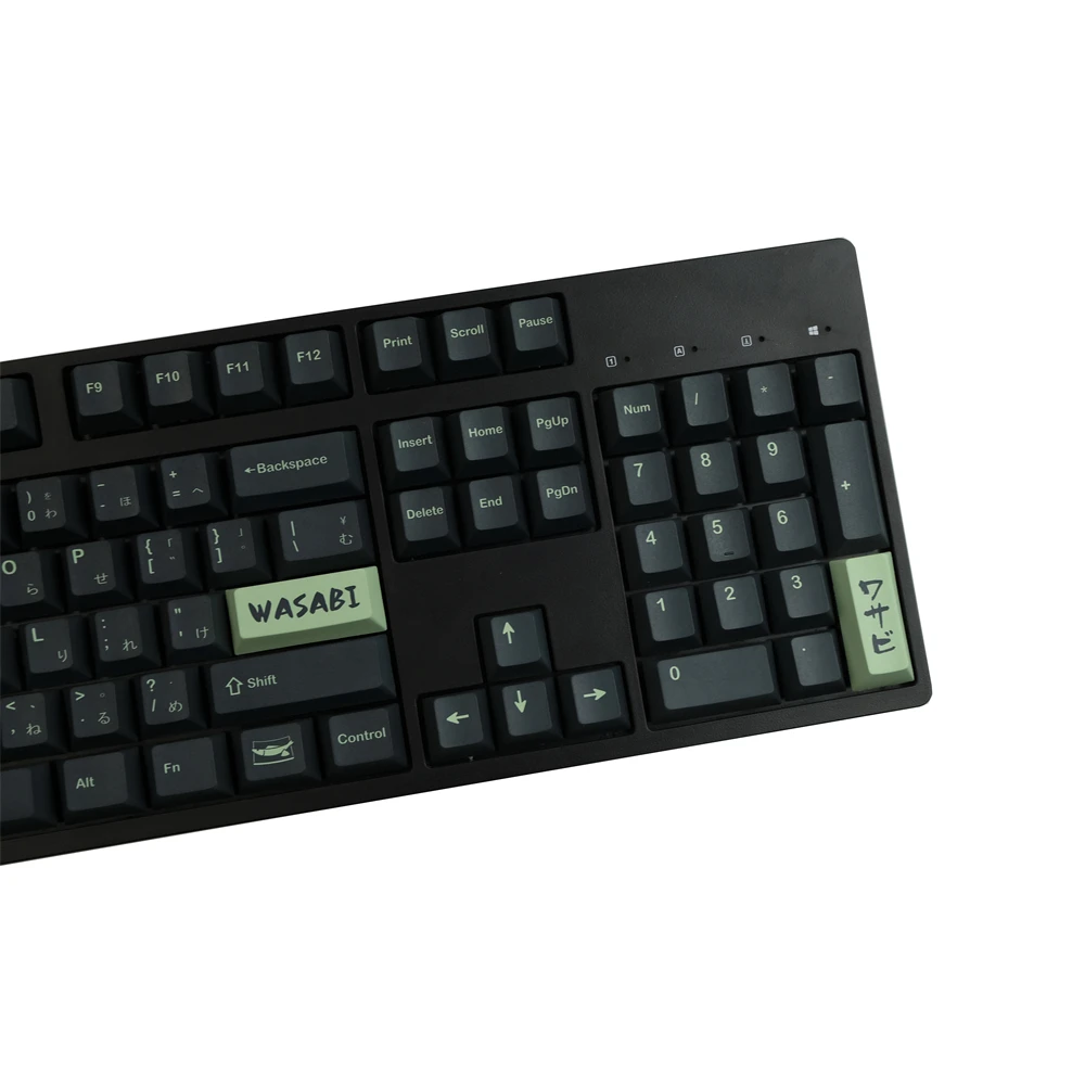 GMK Wasabi PBT Keycap tinte sublimación cereza perfil teclas en inglés para juego Gateron MX Switch Teclado mecánico