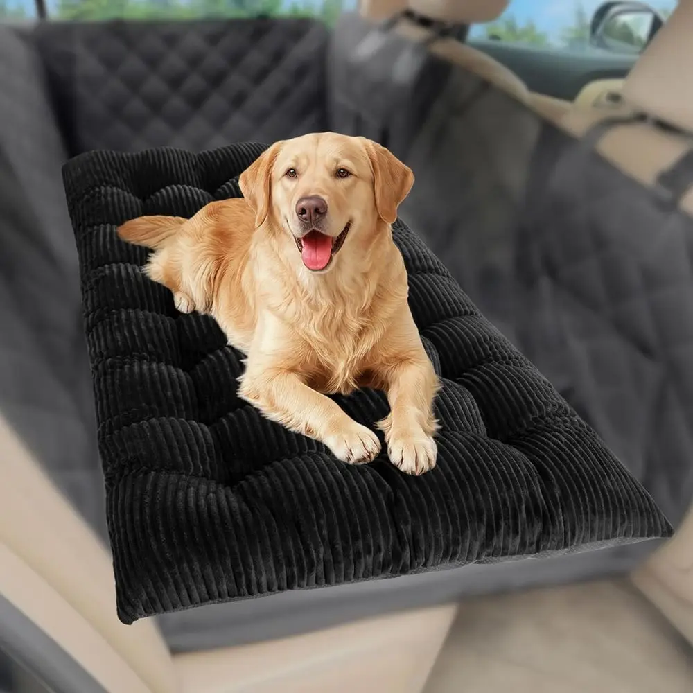 Cotton-Filled Non-Slip Pet Mat for Car Backseats, Easy to Clean, Ideal for Travel in SUVs, Sedans, and Trucks