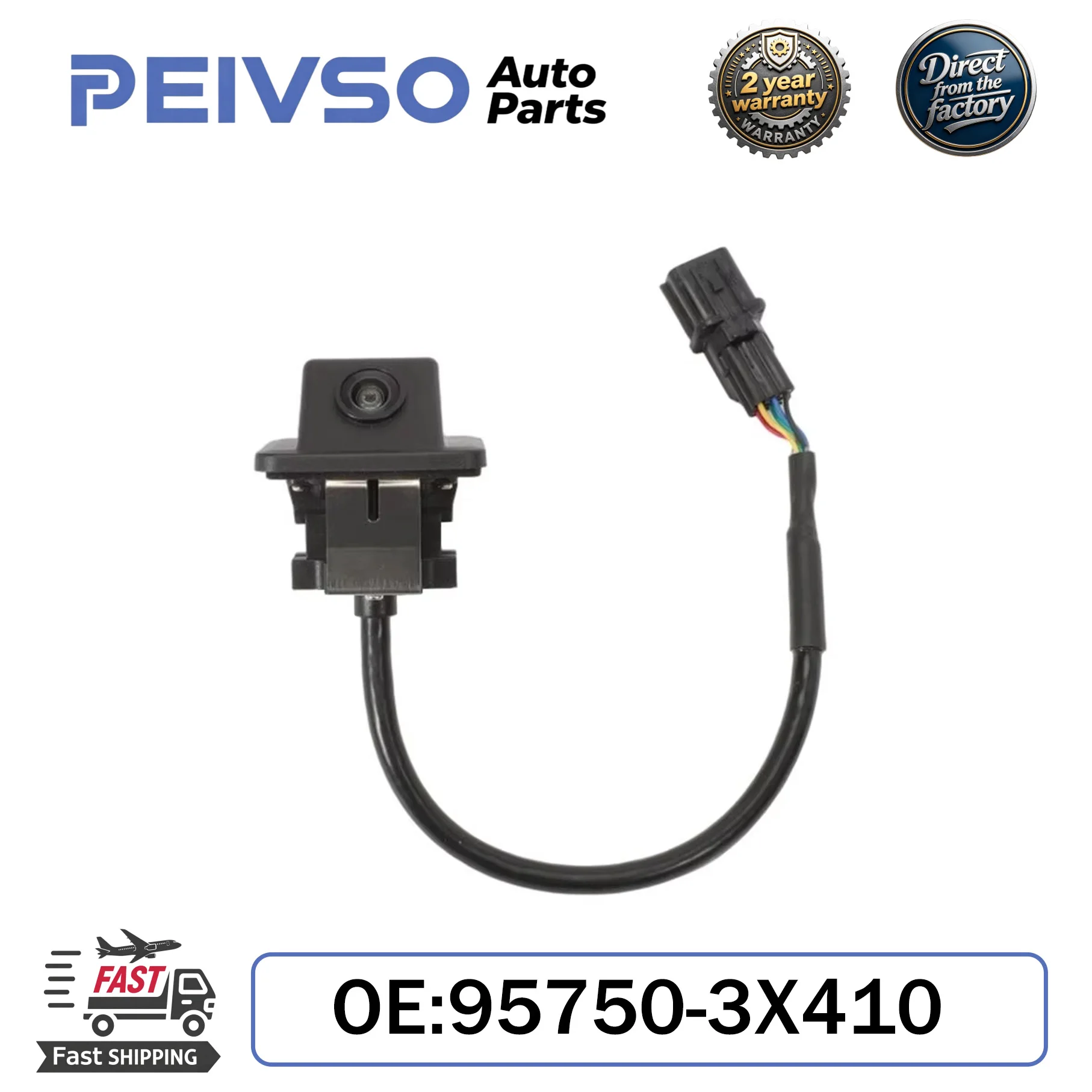 

PEIVSO C63D Easy Installation Rear View Camera for Coupe 2014 Replacement Auxiliary Rearview Camera 957503X410 95750-3X410