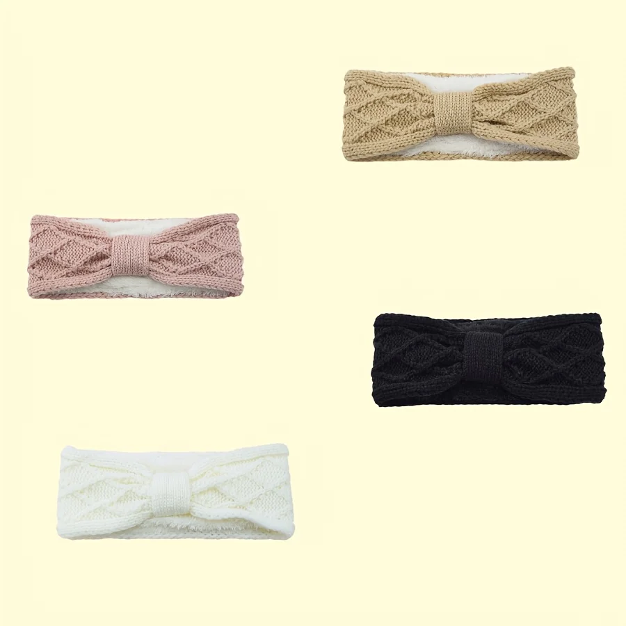 

Women Warm Woolen Knitting Ear Warmer Cross Knot Turban Headwear Girls Hair Band Hair Accessories Winter Knitted Headbands