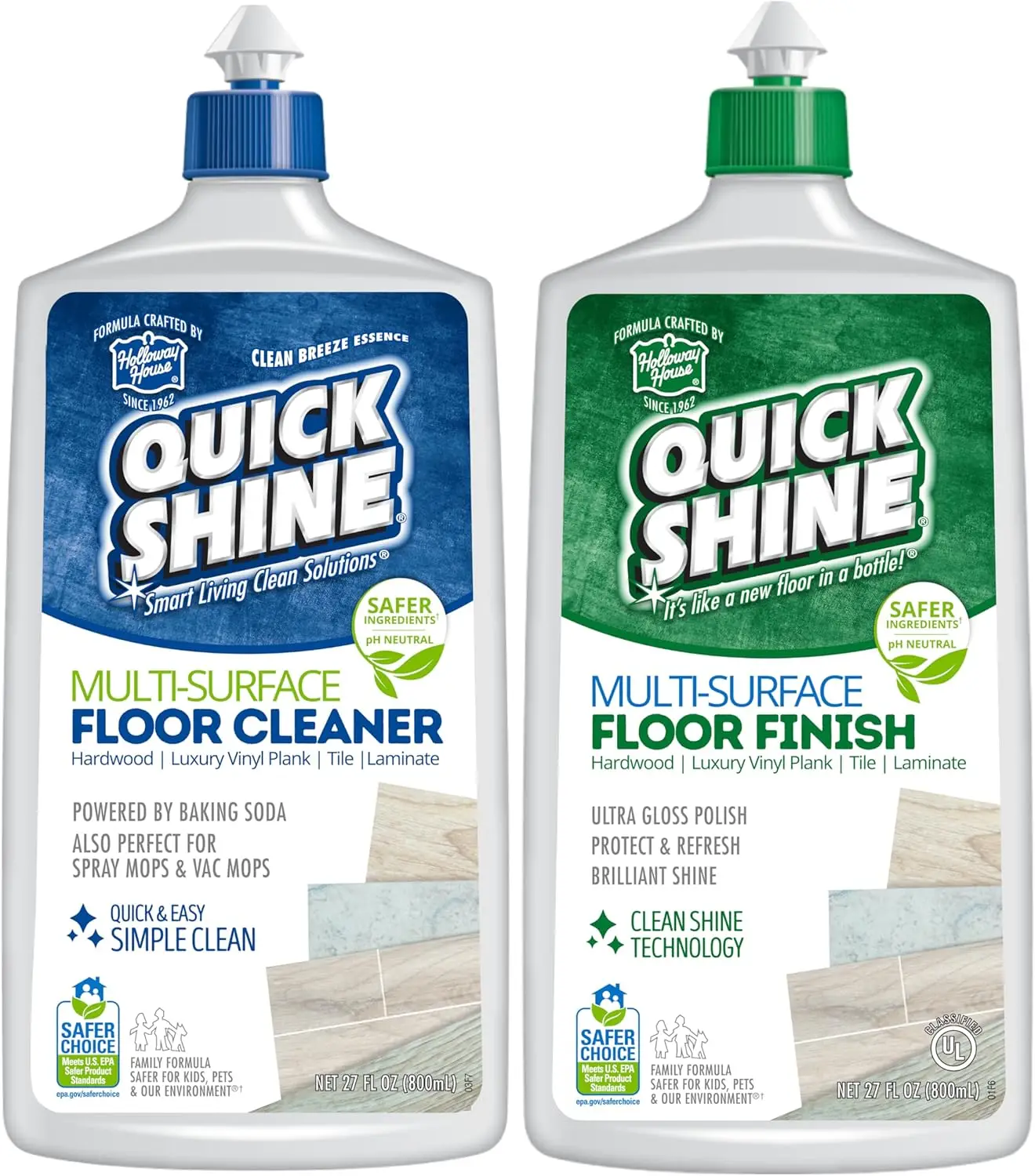 

Multi-Surface Floor Cleaner & Polish, Safe for Hardwood, Laminate, Vinyl, Tile & Stone Floors