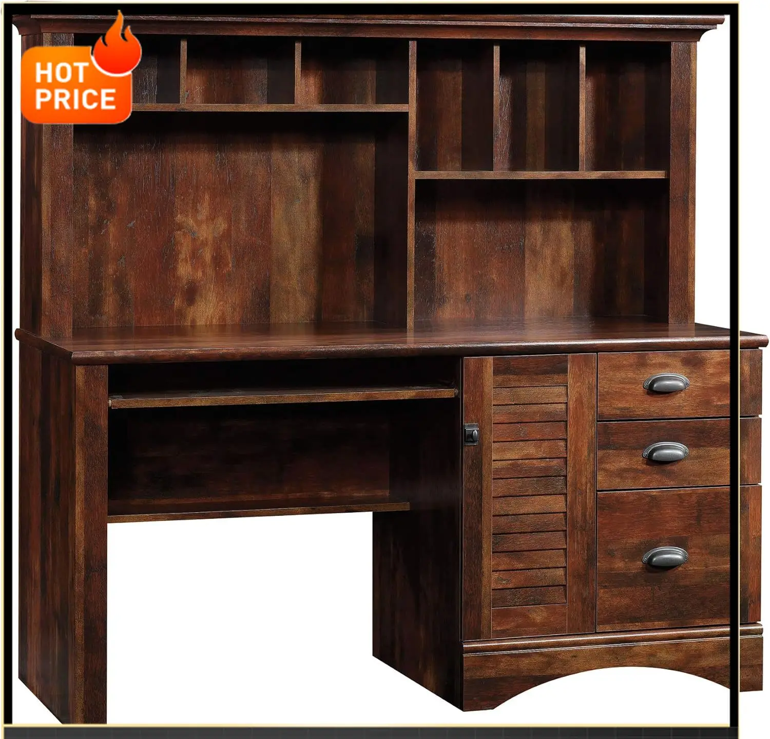 

BestsellerHarbor View Home Office Computer Desk with Hutch, Keyboard Tray, in Curado Cherry finish