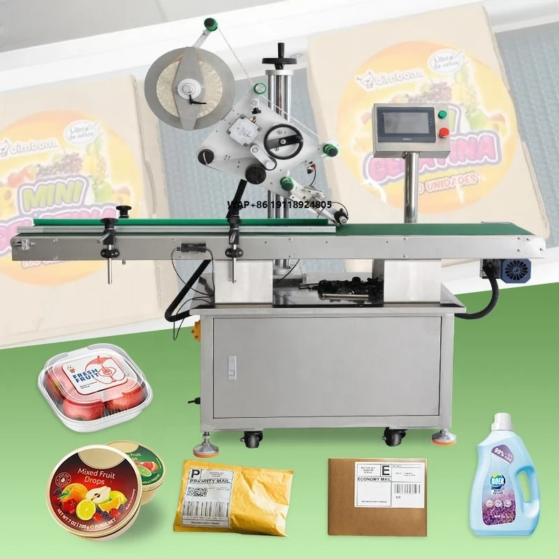 Etiquetadora Automática para Garrafas Planas, Sacos e Latas - Máquina Aplicadora de Etiquetas com Rolo de Colagem - Preço