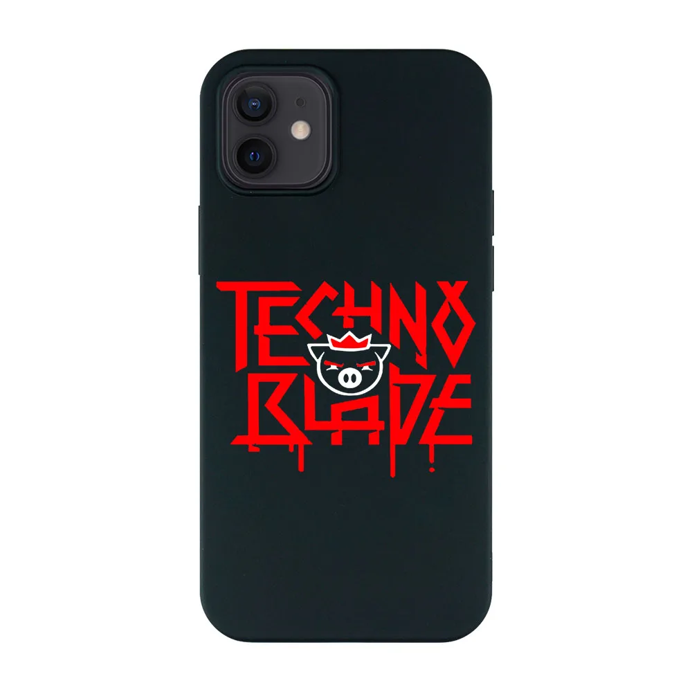 for Technoblade Blood God Pattern Matte Phone Case for iPhone 13 Pro Max 11 12 SE 6s 7 8 Plus XS XR TPU Silicone Cover Beauty