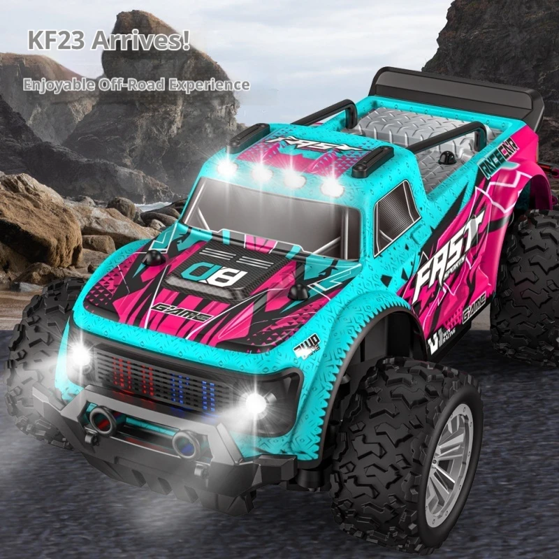 Kf23/24 escala 1:20 4wd rc monster truck de alta velocidade controle remoto fora de estrada escalada carro deriva dublê brinquedo presente para meninos crianças