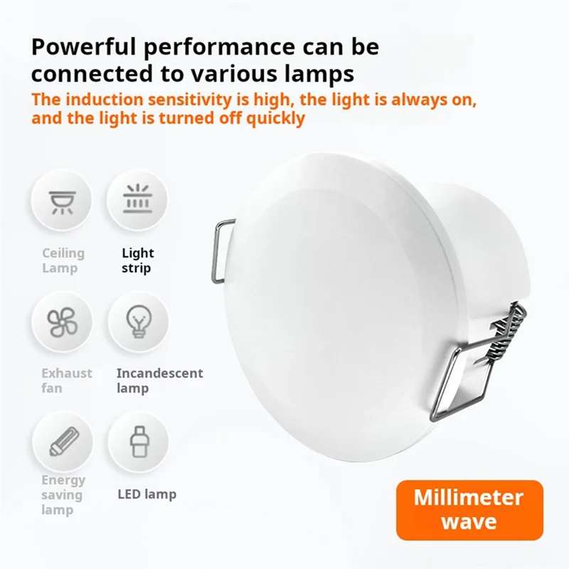 M13K-Smart Wireless 10A Switch With 24Ghz Millimeter Wave Presence Sensor-High-Precision Radar Detection