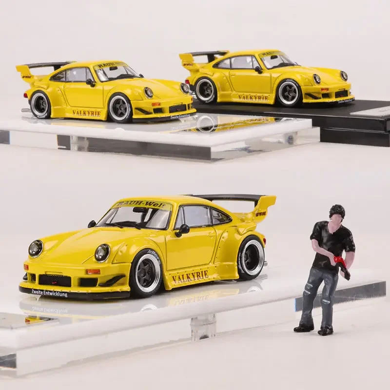 Star Model 1:64 car  RWB930 wide-body modified version GT rear wing black &Time Micro Alloy car model