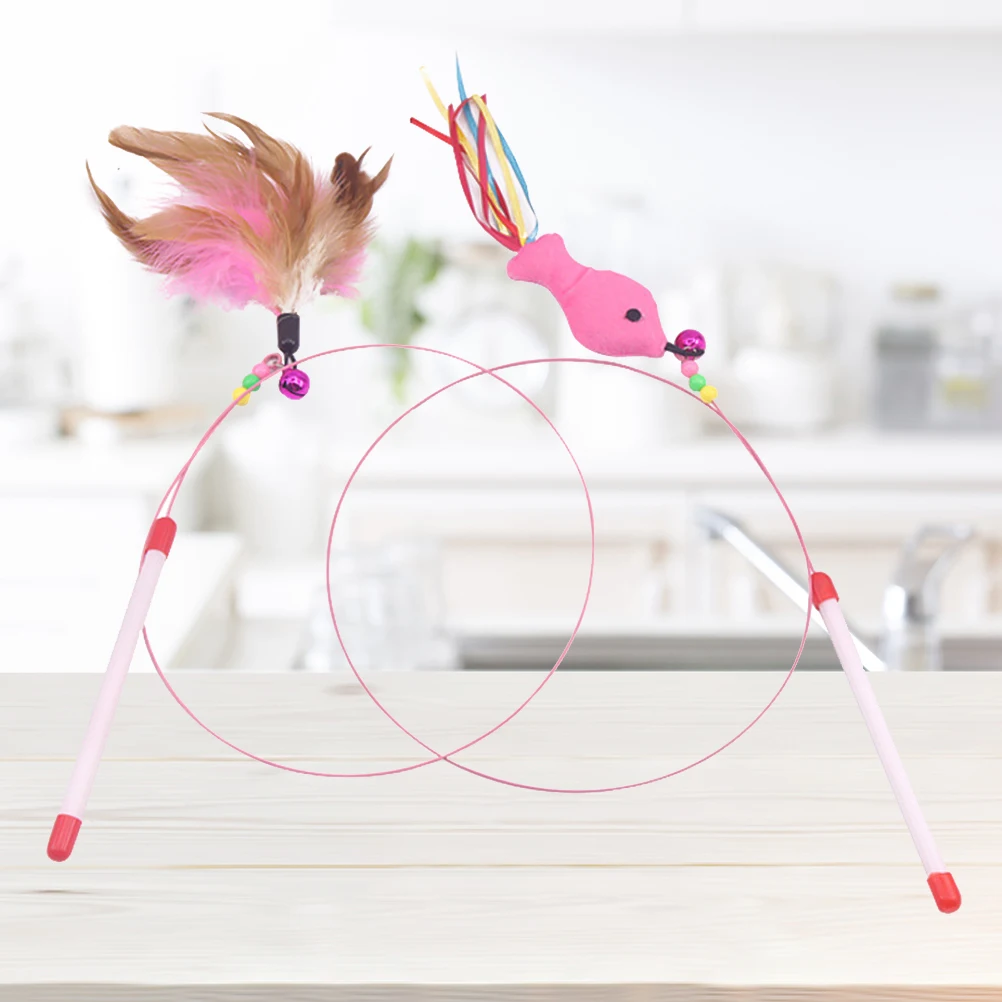 

Cat Teaser Fish Stick Wand Interactive Wands Toya Activity Fishing Pole