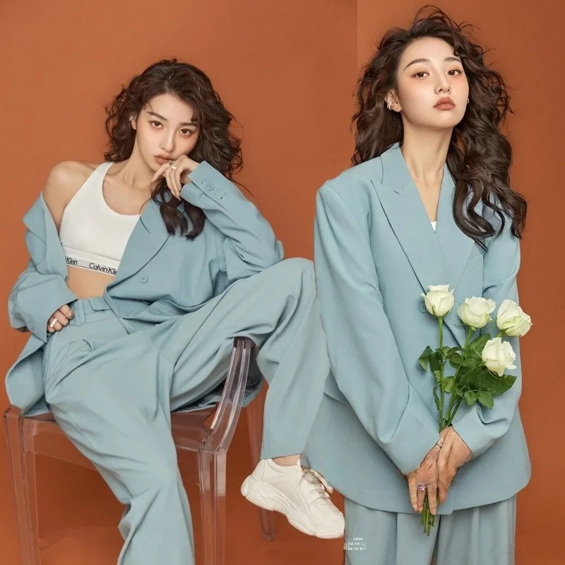 

New Fashionable Studio Theme Clothing Personal Portrait Outfit Magazine Style Image Photo Friend Group Private Studio Suit