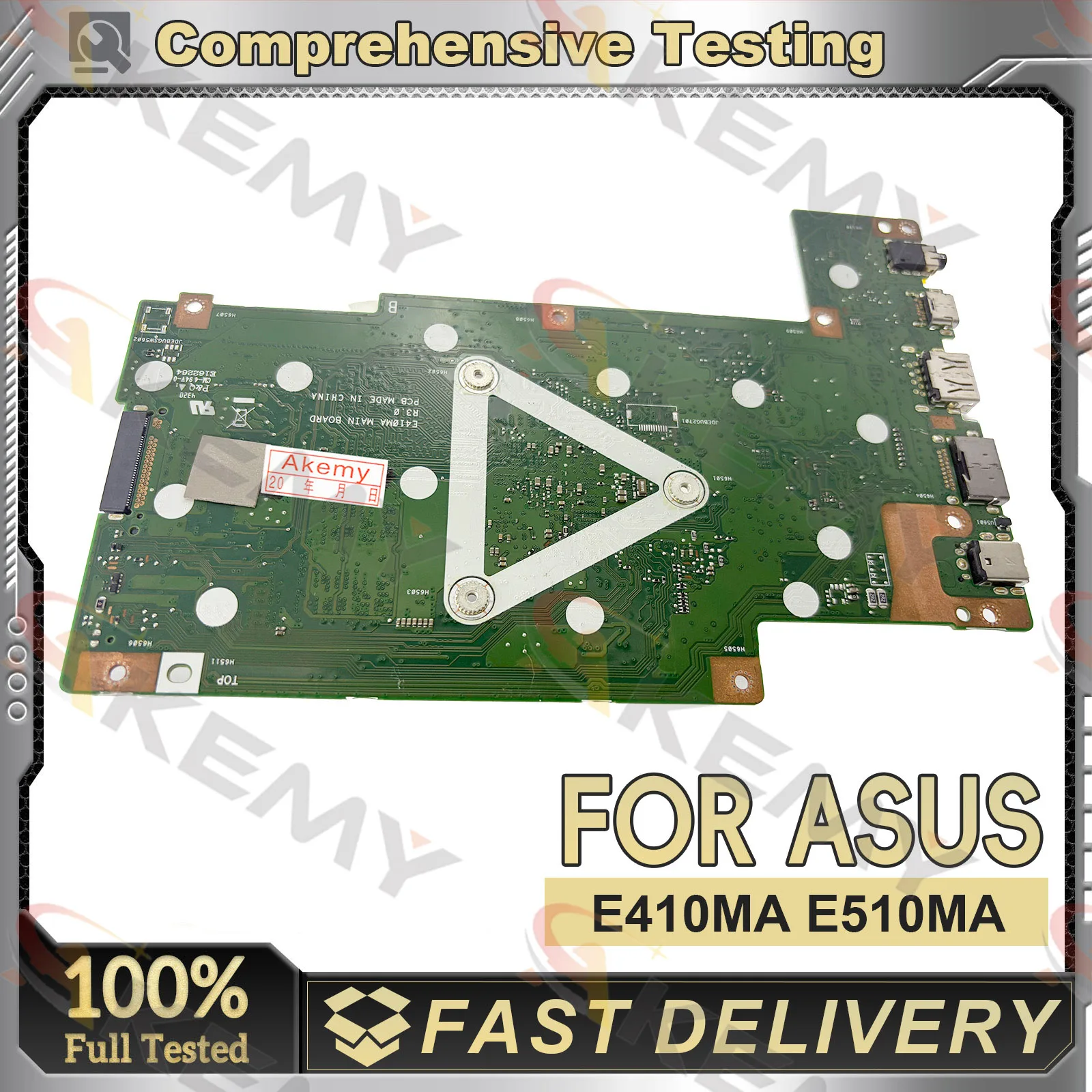 E410MA Laptop Motherboard For ASUS EeeBook E410MAB E410M E410MA Notebook Mainboard With Celeron CPU Fast Shipping 100% Tests OK