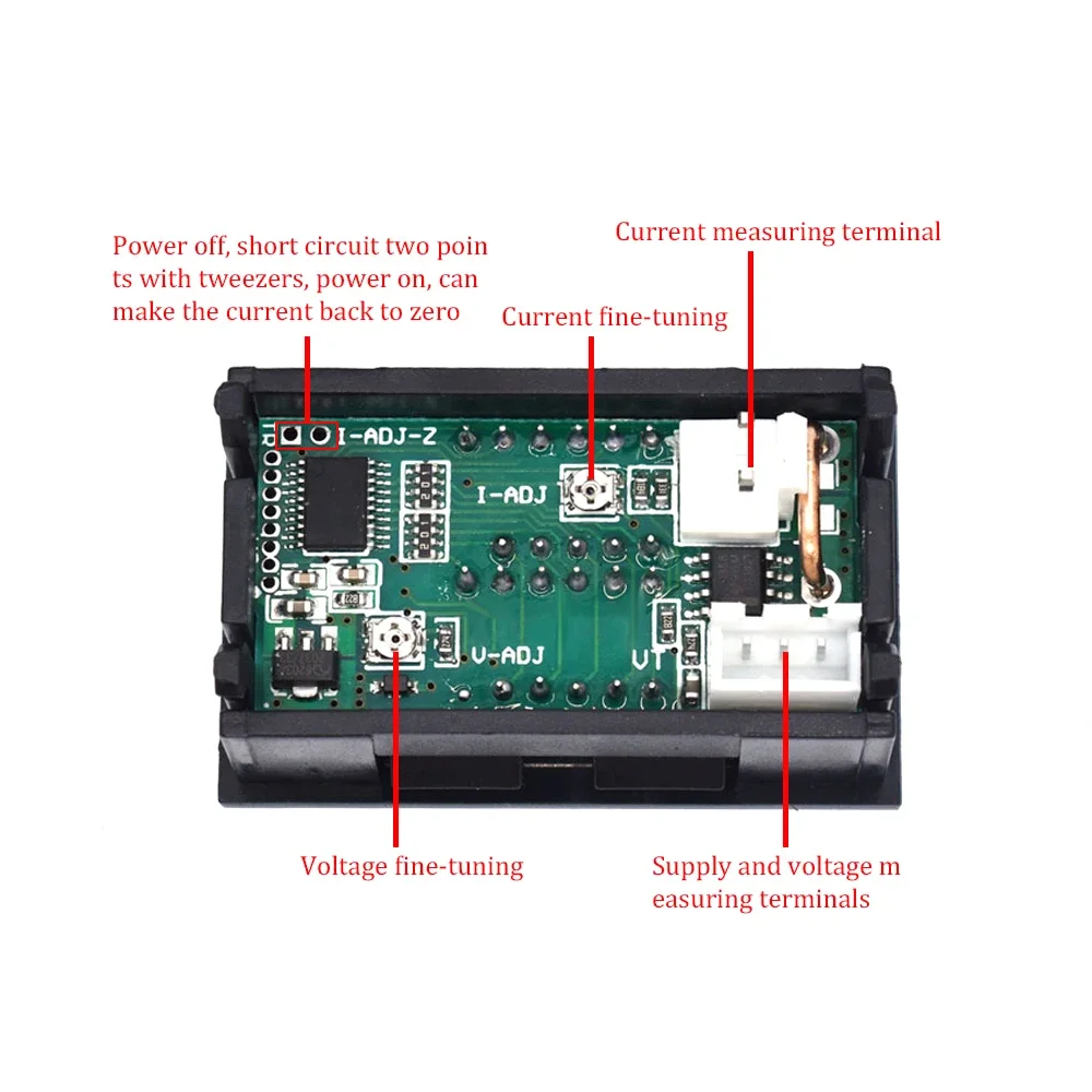 Digital DC 0-100V 10A Voltmeter Ammeter Dual Display Voltage Detector Current Meter Panel Amp Volt Gauge 0.28