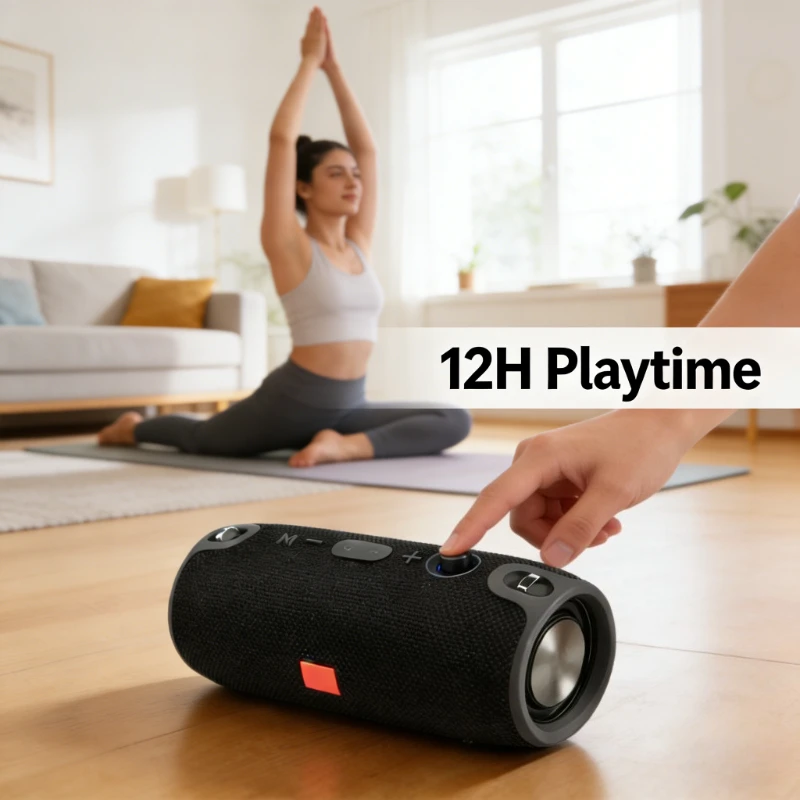 

3600mAh 40W Bass Bluetooth Speaker Portable Waterproof PC Column Music Player Subwoofer Boombox with TWS Pairing BT AUX TF